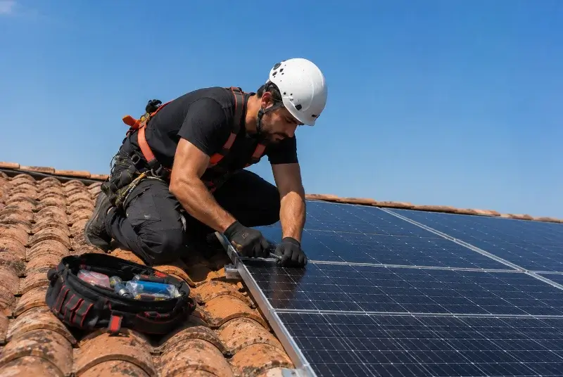 Maintenance et monitoring de panneaux solaires à Arzal